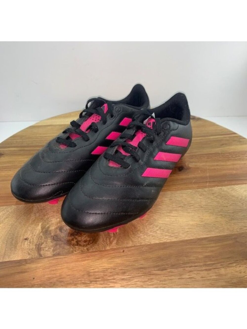 Adidas Youth Size 4.5 Hot Pink Black Soccer Cleats Shoes SGC753002